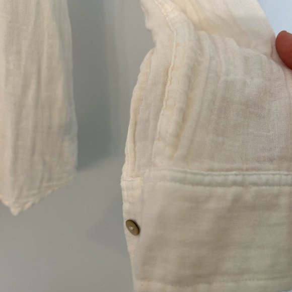 Rails Ellis Dip-dye Button-down Shirt In White Blush - Picture 10 of 12